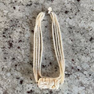 freshwater pearl and ivory